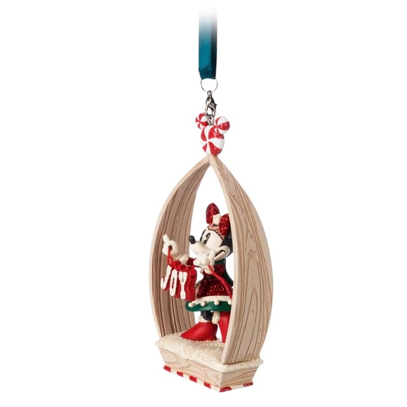 Disney Mickey & Minnie Mouse Holiday Cheer Joy Sketchbook Christmas Ornament Set - Picture 6 of 7